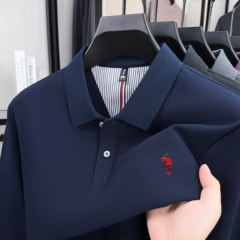 Polo Shirt Equestrian - Kaos Polo Bordir Berkuda Klasik Pria