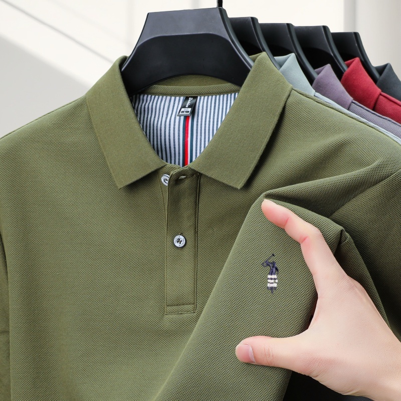 Polo Shirt Equestrian - Kaos POLO katun murni bordir berkuda