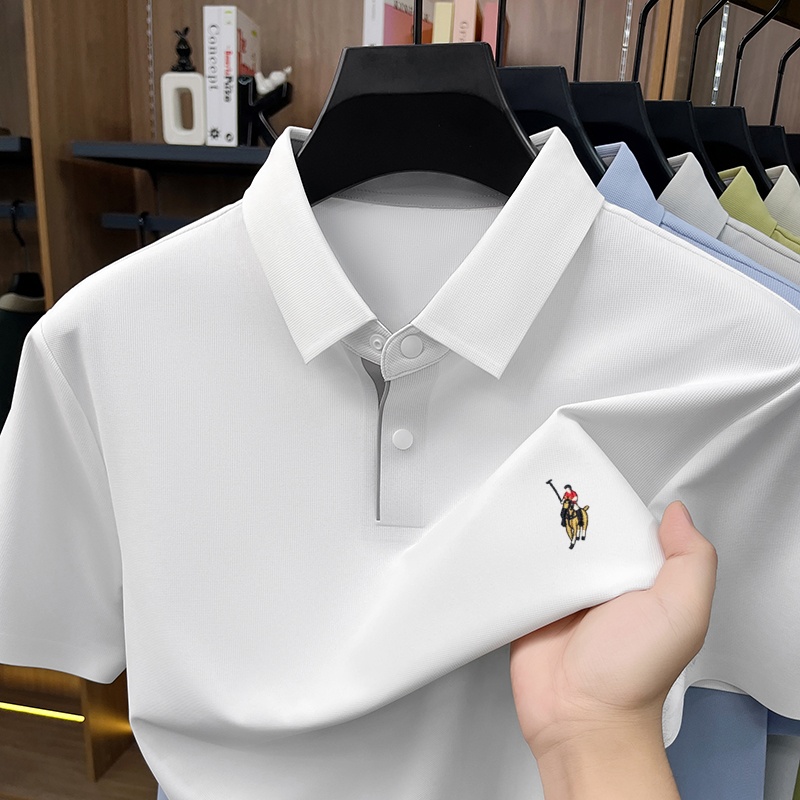 Polo Shirt Equestrian - Kaos polo pria mewah klasik bermerek,