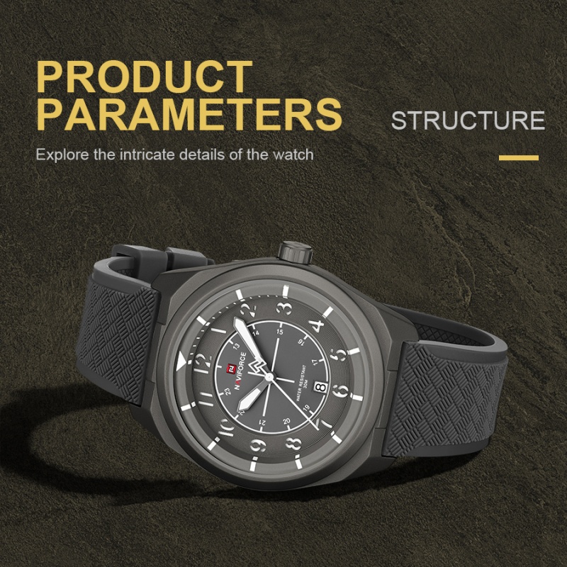 Outdoor Sport Smart Watch - NAVIFORCE Jam Tangan Kalender Kuarsa Pria