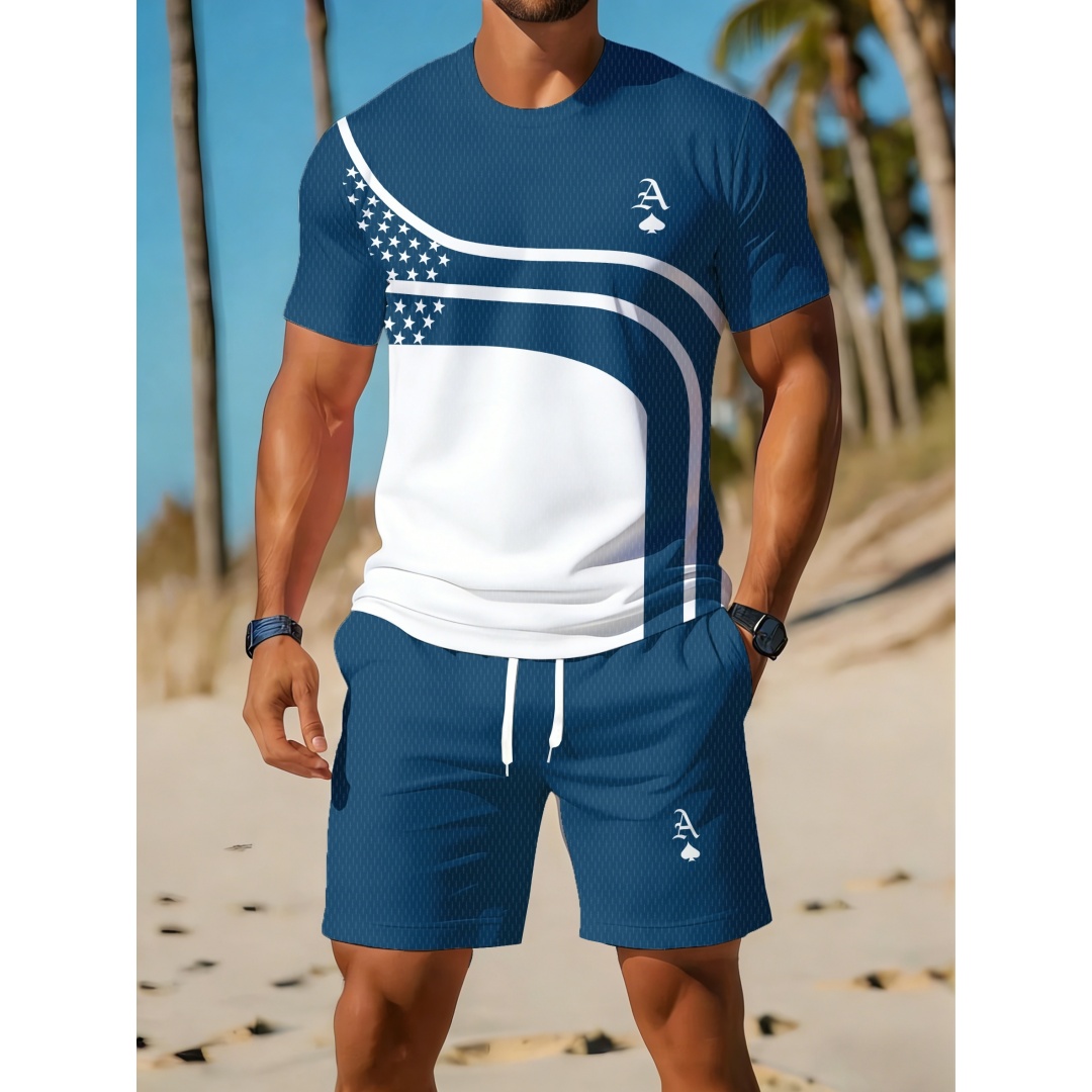 Outdoor Sport Outfit - Setelan 2 Potong Pria Musim Panas