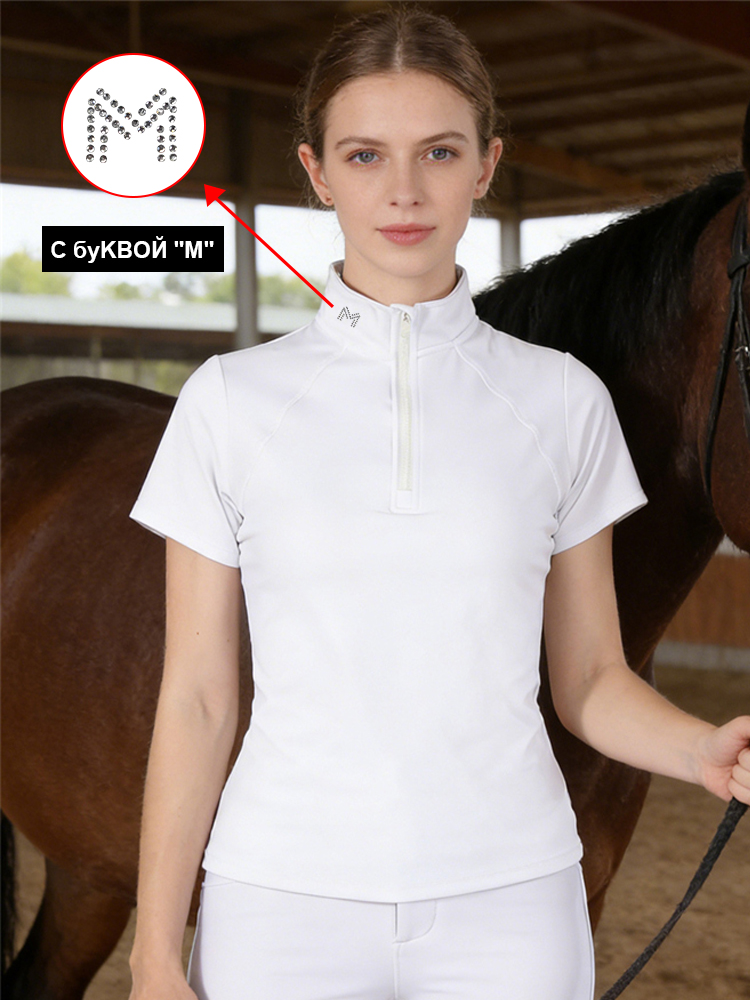 Polo Shirt Equestrian - Kaos Lengan Pendek Berkuda Logo M,