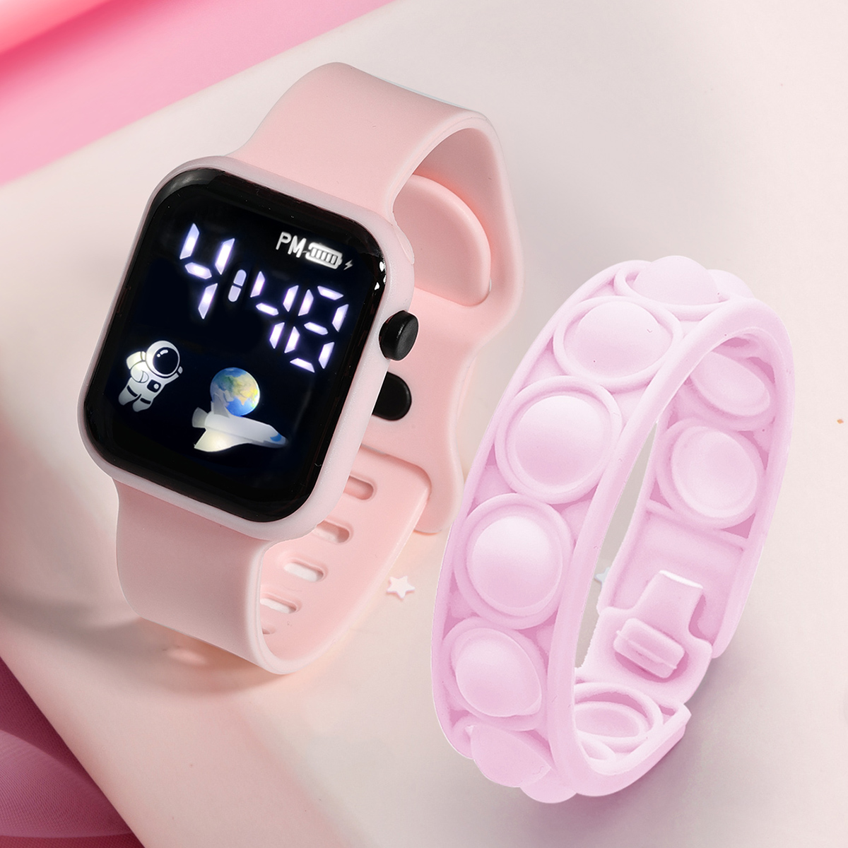 Outdoor Sport Smart Watch - Jam tangan pintar anak, 2 buah