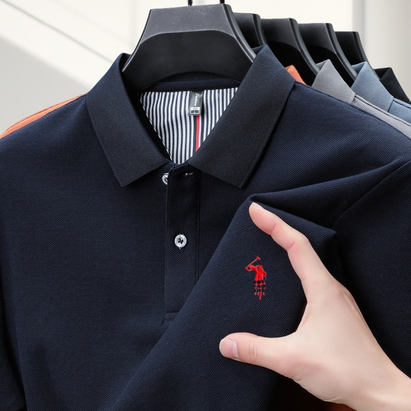 Kaos POLO katun murni bordir b - Polo Shirt Equestrian ulasan dan harga