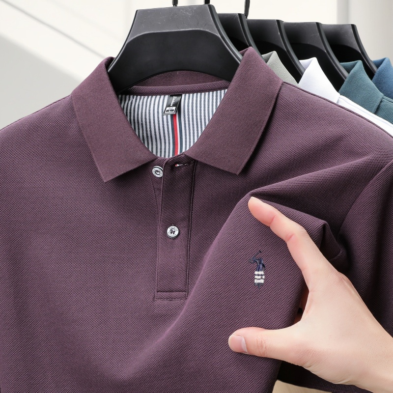 Kaos POLO katun murni bordir b - Polo Shirt Equestrian ulasan dan harga