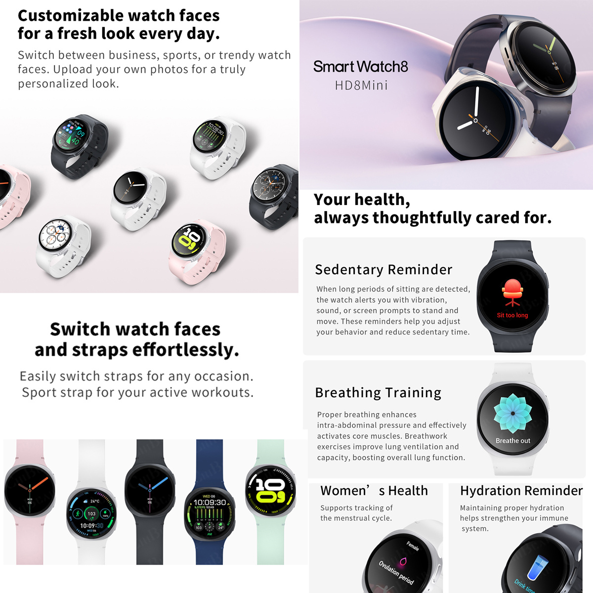 Jam Tangan Baru 2026 8 Mini GP - Outdoor Sport Smart Watch ulasan dan harga