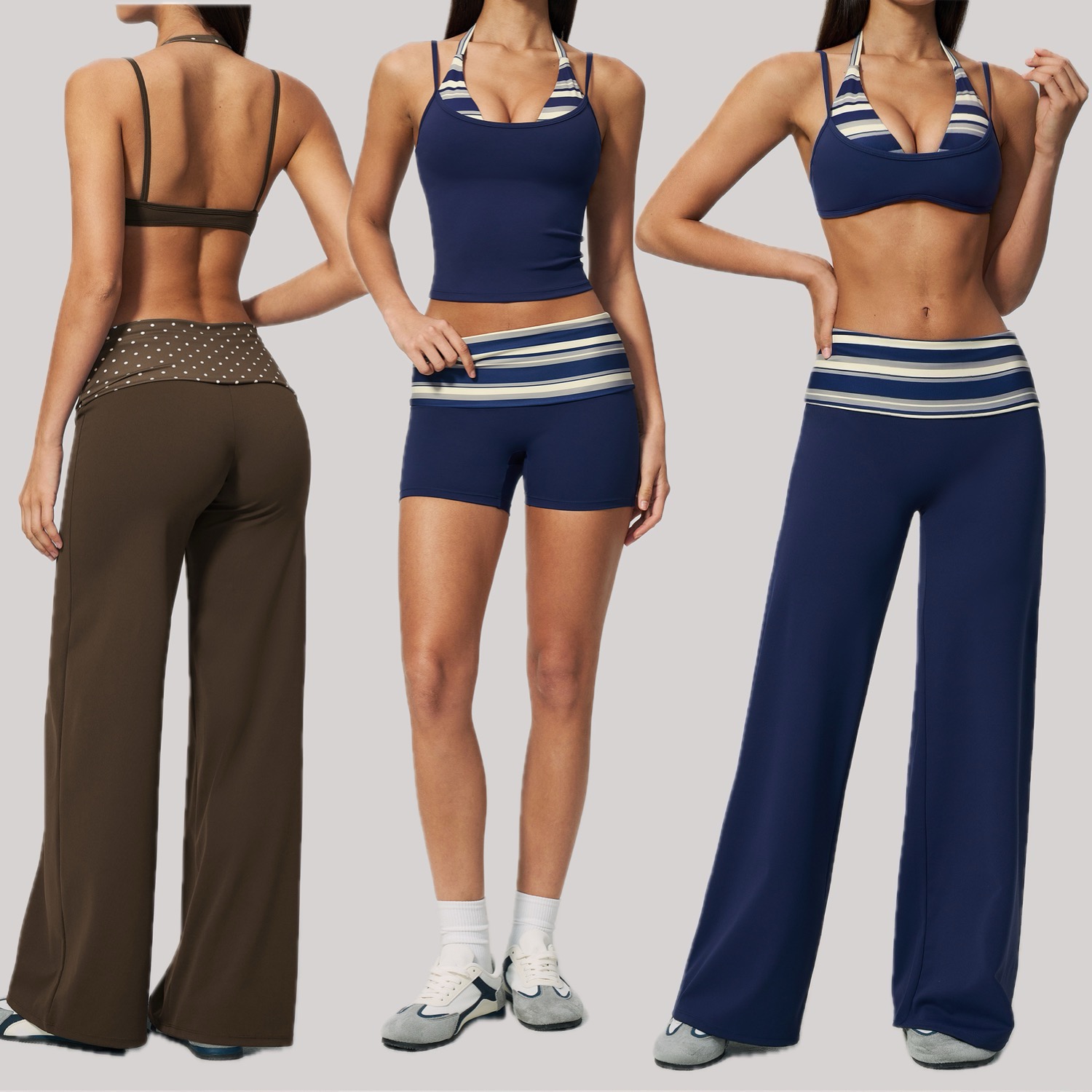 2 Buah Set Yoga Olahraga Wanit - Outdoor Sport Outfit ulasan dan harga