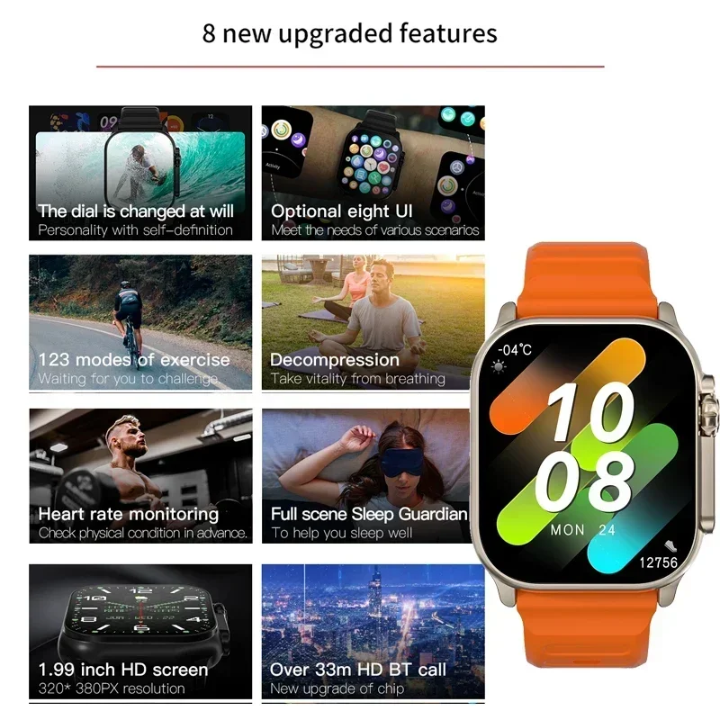 Jam Tangan Seri 9 Baru PK HK8  - Outdoor Sport Smart Watch ulasan dan harga